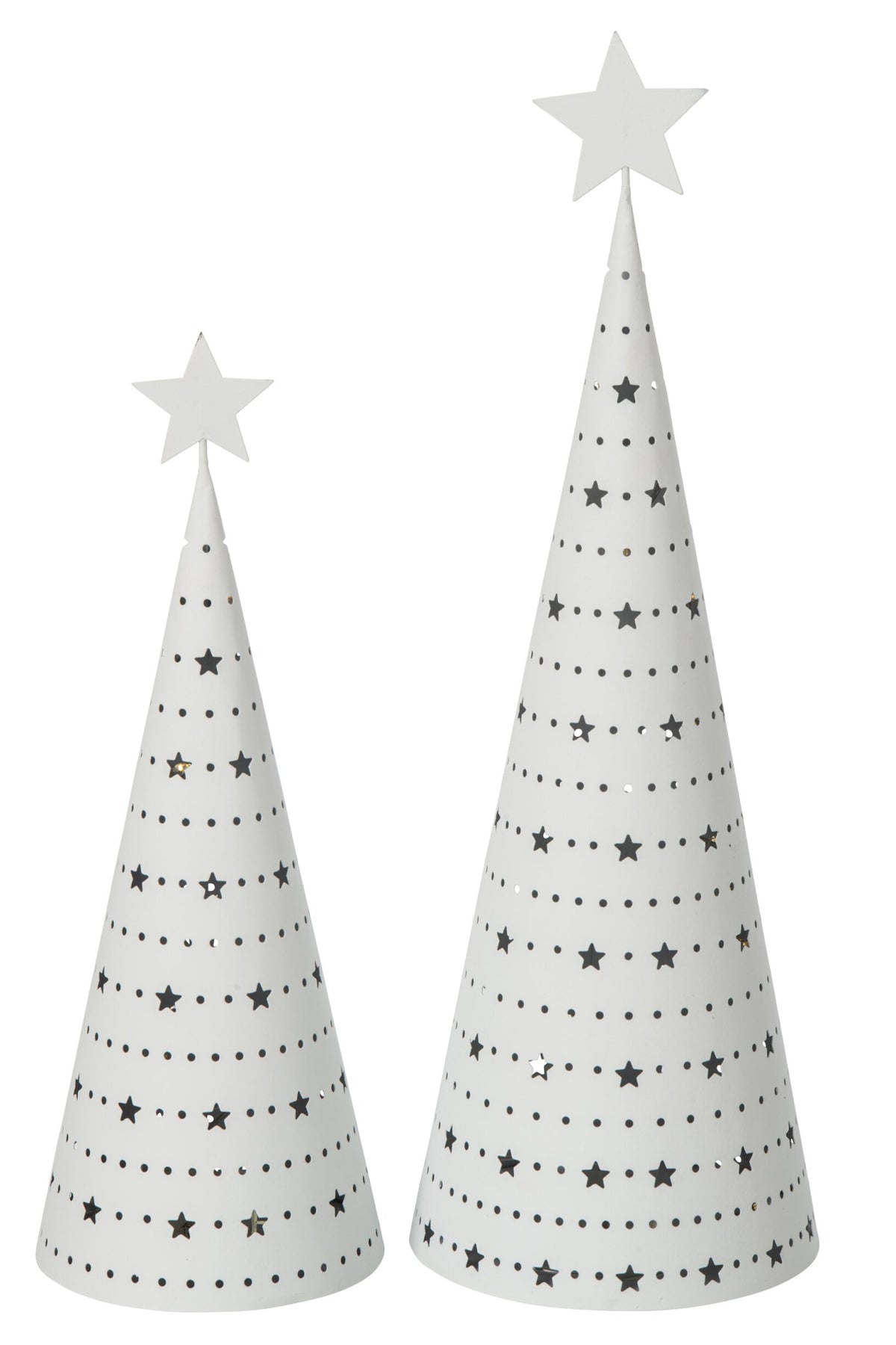 J-Line LED kerstboom ijzer wit large 38 cm