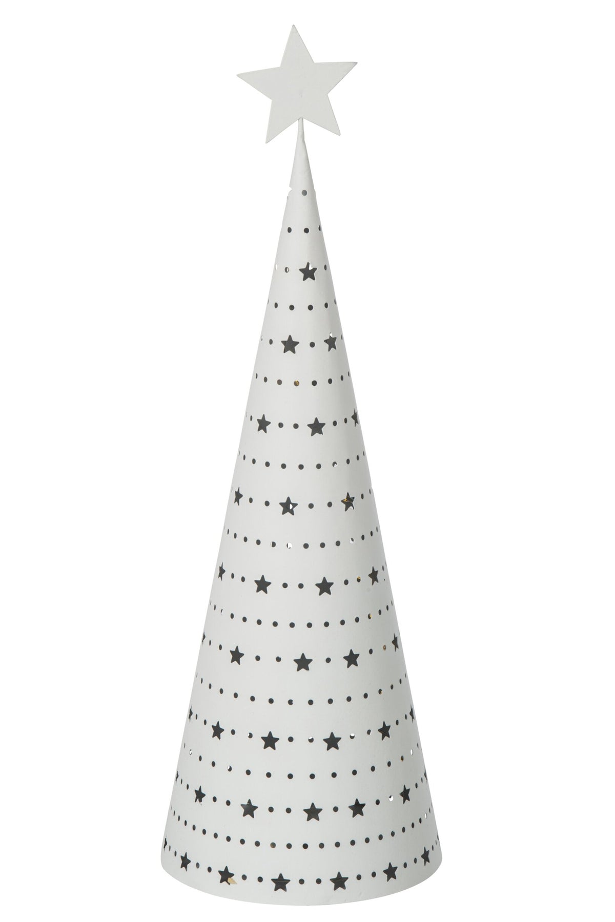 J-Line LED kerstboom ijzer wit large 38 cm