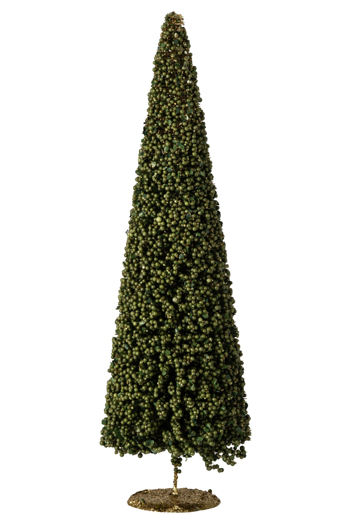 J-Line decoratieve boom Berries kunststof/ijzer mosgroen large 60 cm