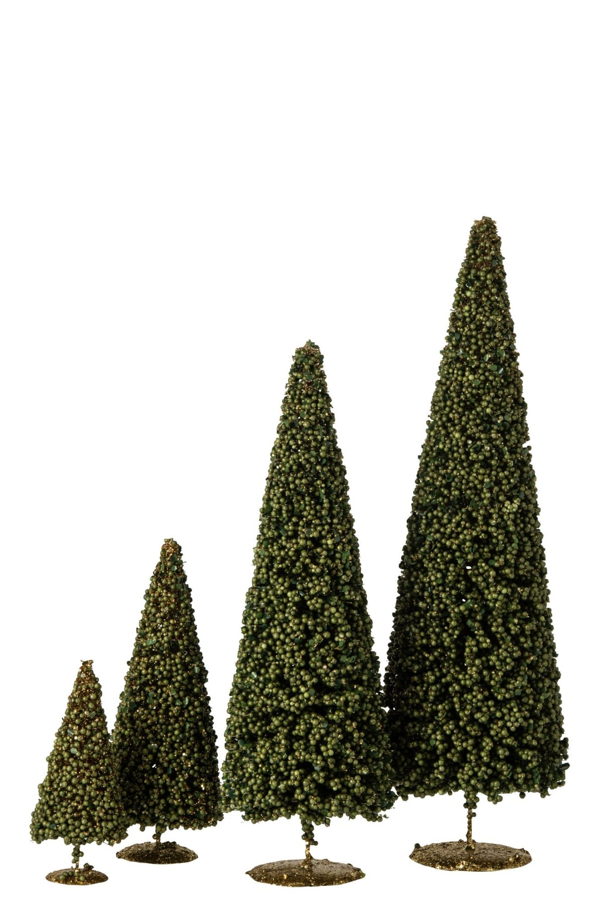 J-Line decoratieve boom Berries kunststof/ijzer mosgroen large 60 cm