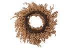 J-LINE KERSTKRANS BERRIES FOAM/ROTAN GOUD Ø80 CM