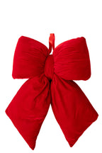 J-Line decoratieve hanger strik fluweel rood large 49 cm