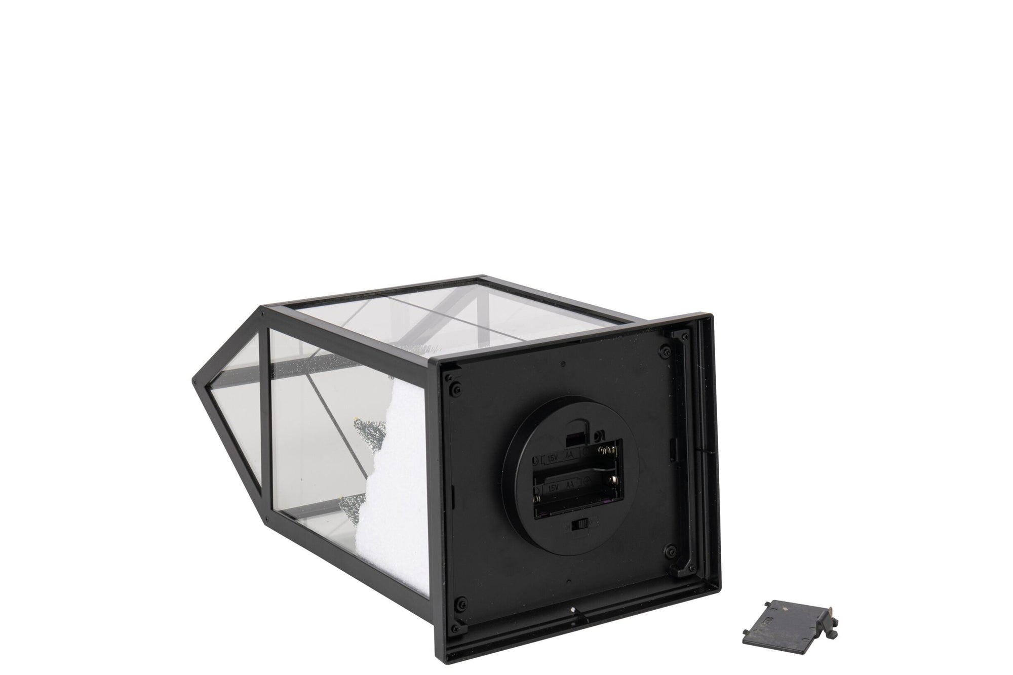 J-LINE LED KERSTDORP GLAS/KUNSTSTOF MULTICOLOR KLEIN 33 CM