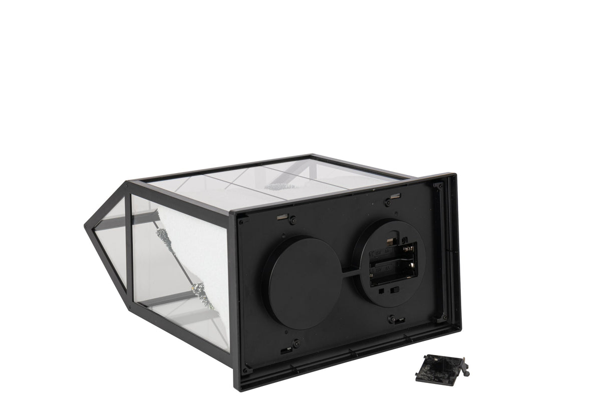 J-LINE KERSTDORP MET LED GLAS/KUNSTSTOF MULTICOLOR MEDIUM 33 CM