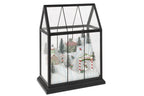 J-LINE KERSTDORP MET LED GLAS/KUNSTSTOF MULTICOLOR MEDIUM 33 CM