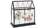 J-LINE LED KERSTDORP GLAS/KUNSTSTOF MULTICOLOR LARGE 33 CM