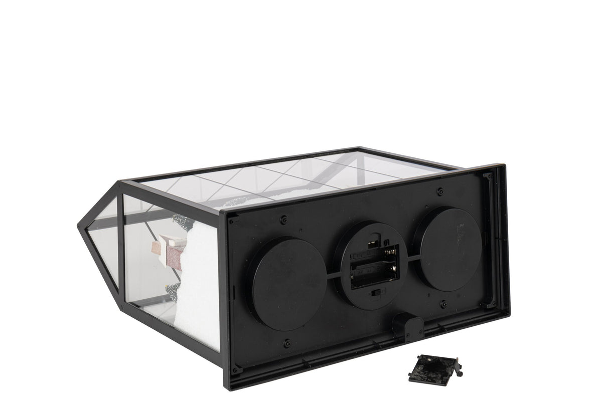 J-LINE LED KERSTDORP GLAS/KUNSTSTOF MULTICOLOR LARGE 33 CM