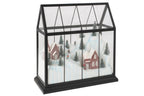J-LINE LED KERSTDORP GLAS/KUNSTSTOF MULTICOLOR LARGE 33 CM