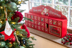 J-Line adventskalender hout wit/rood 80 cm