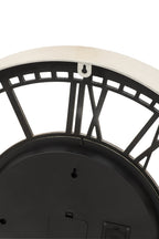 J-LINE SALONTAFEL CLOCK IJZER WIT/GOUD