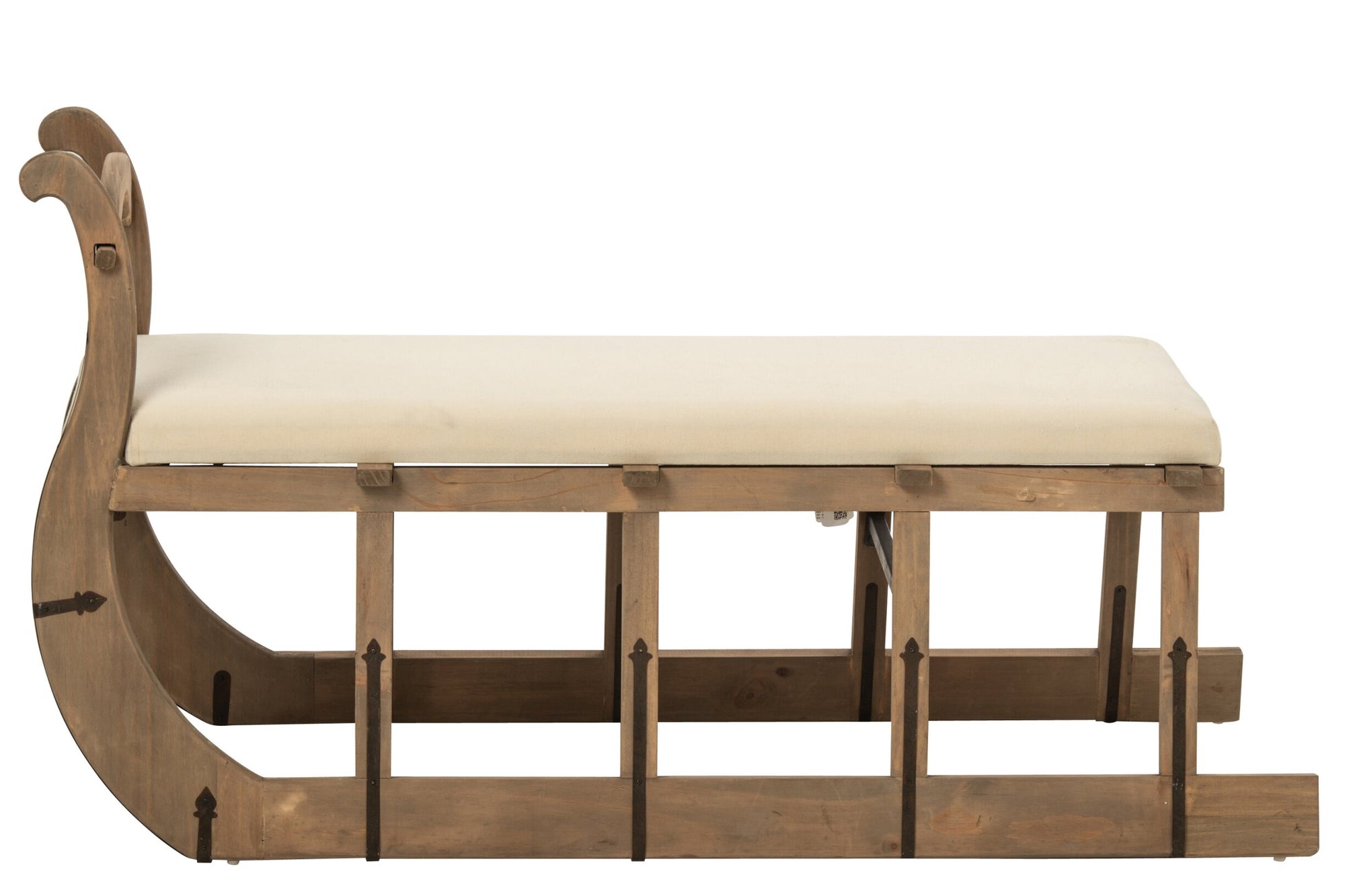 J-LINE SALONTAFEL SLED GRENENHOUT NATUREL/ECRU