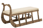 J-LINE SALONTAFEL SLED GRENENHOUT NATUREL/ECRU