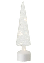 J-Line decoratieve kerstboom glas transparant large 40,6 cm