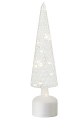 J-Line decoratieve kerstboom glas transparant large 40,6 cm