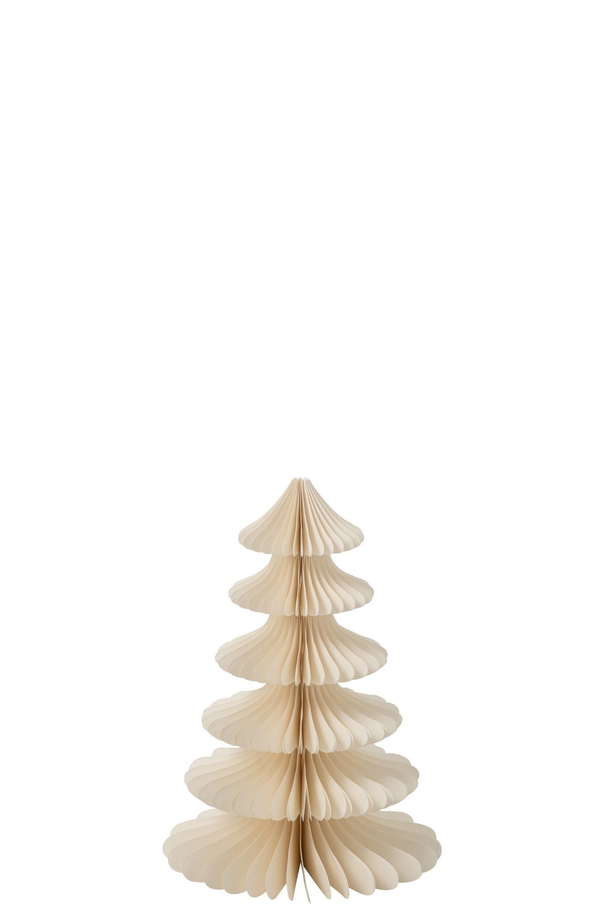 J-Line decoratieve kerstboom papier wit klein 40 cm