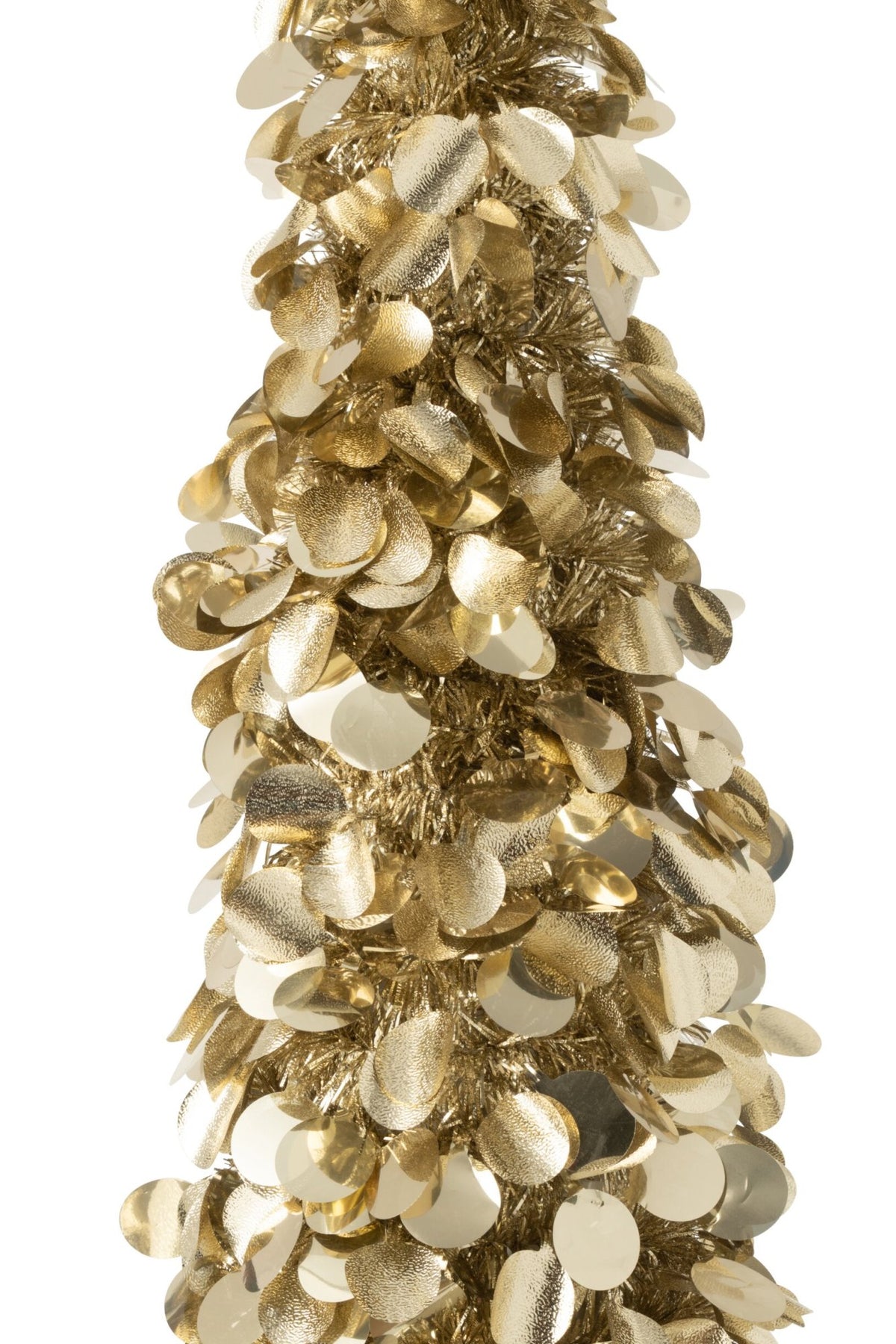 J-Line decoratieve kerstboom Sparkling beige/goud/champagne extra large 180 cm