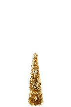 J-Line decoratieve boom Sparkling polystyreen/PET goud medium 84,5 cm