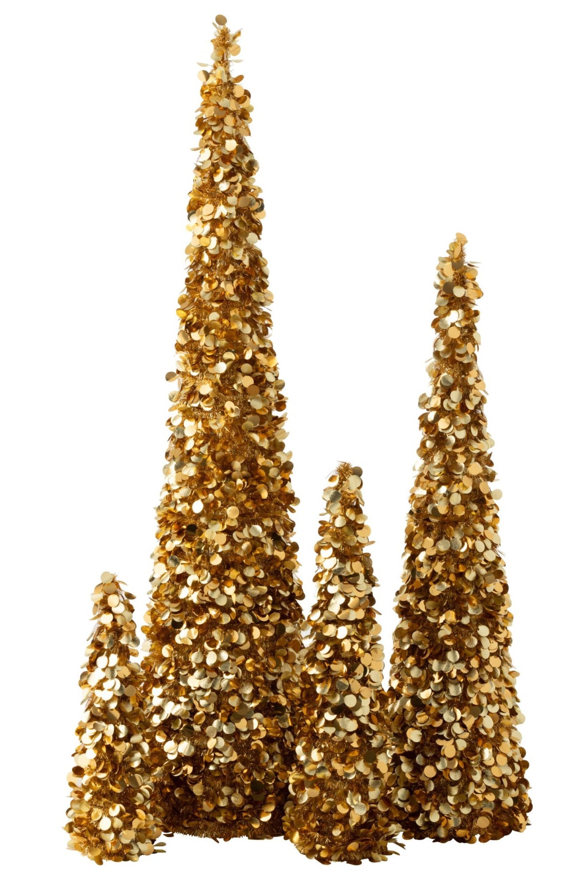 J-Line decoratieve kerstboom Sparkling polystyreen goud extra large 180 cm