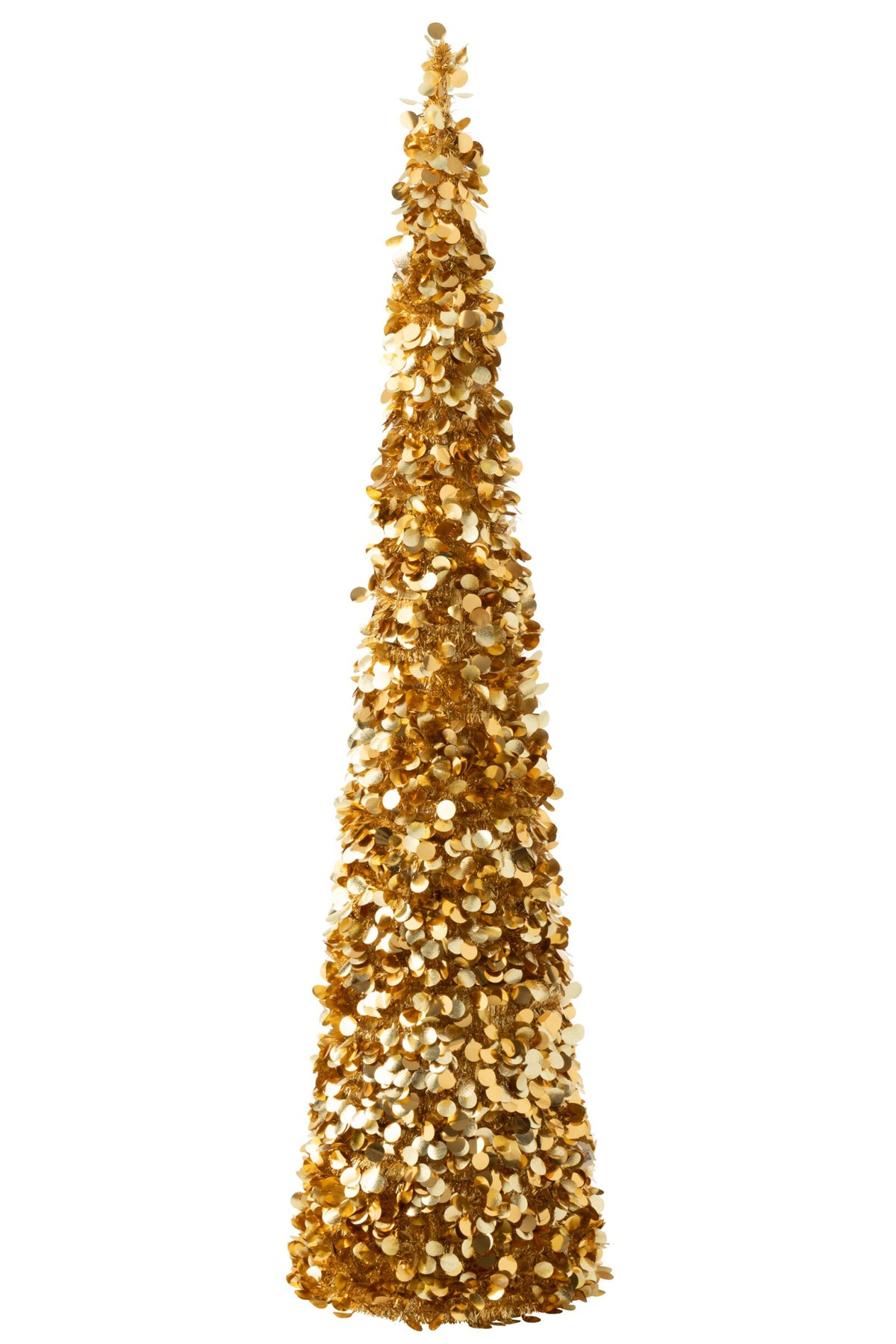 J-Line decoratieve kerstboom Sparkling polystyreen goud extra large 180 cm