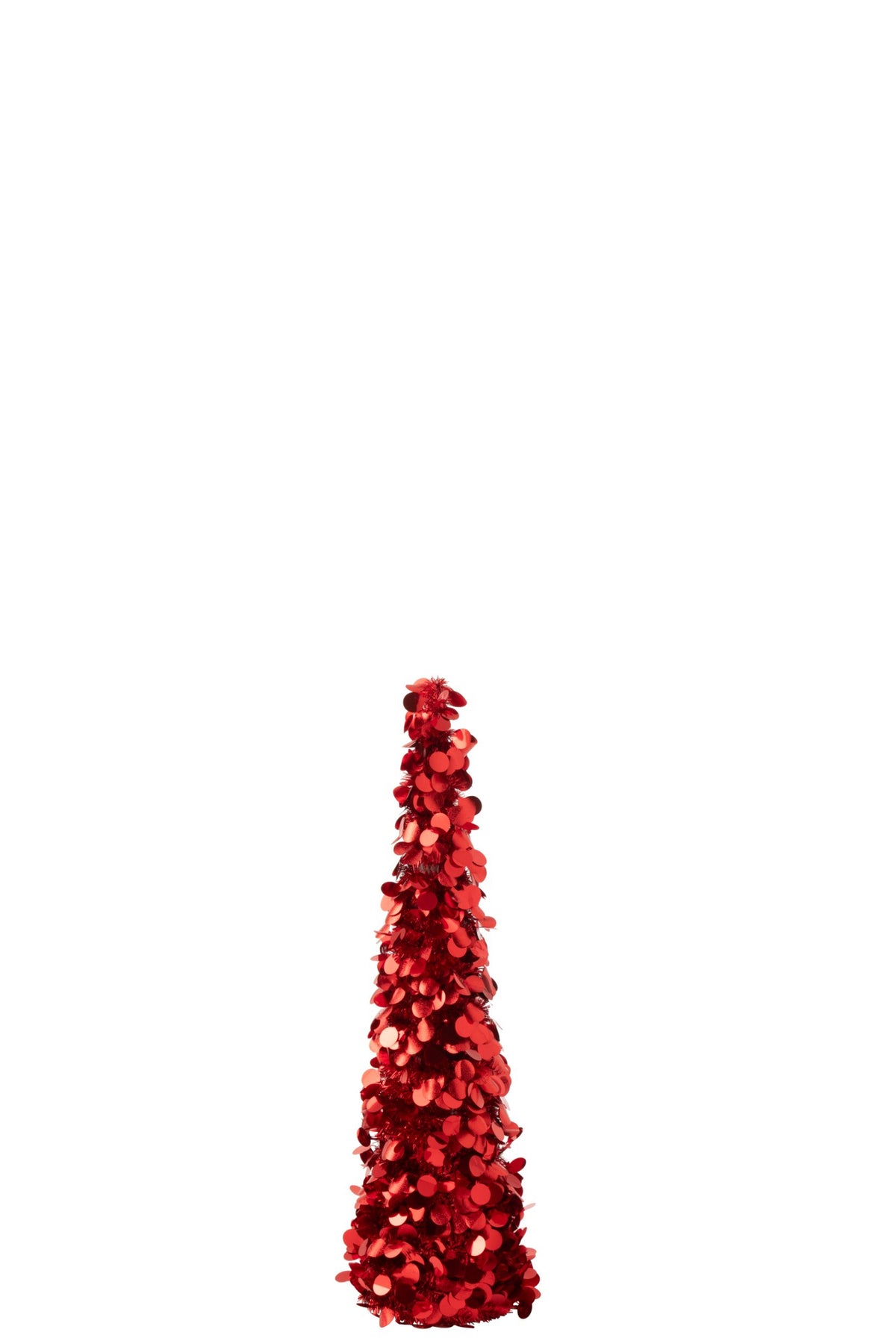J-Line decoratieve kerstboom Sparkling rood medium 84,5 cm