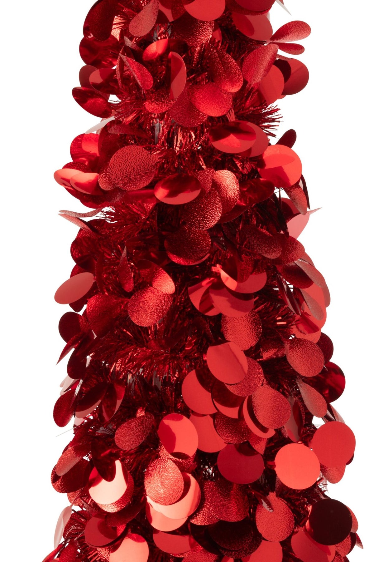 J-Line decoratieve kerstboom Sparkling polystyreen rood extra large 180 cm