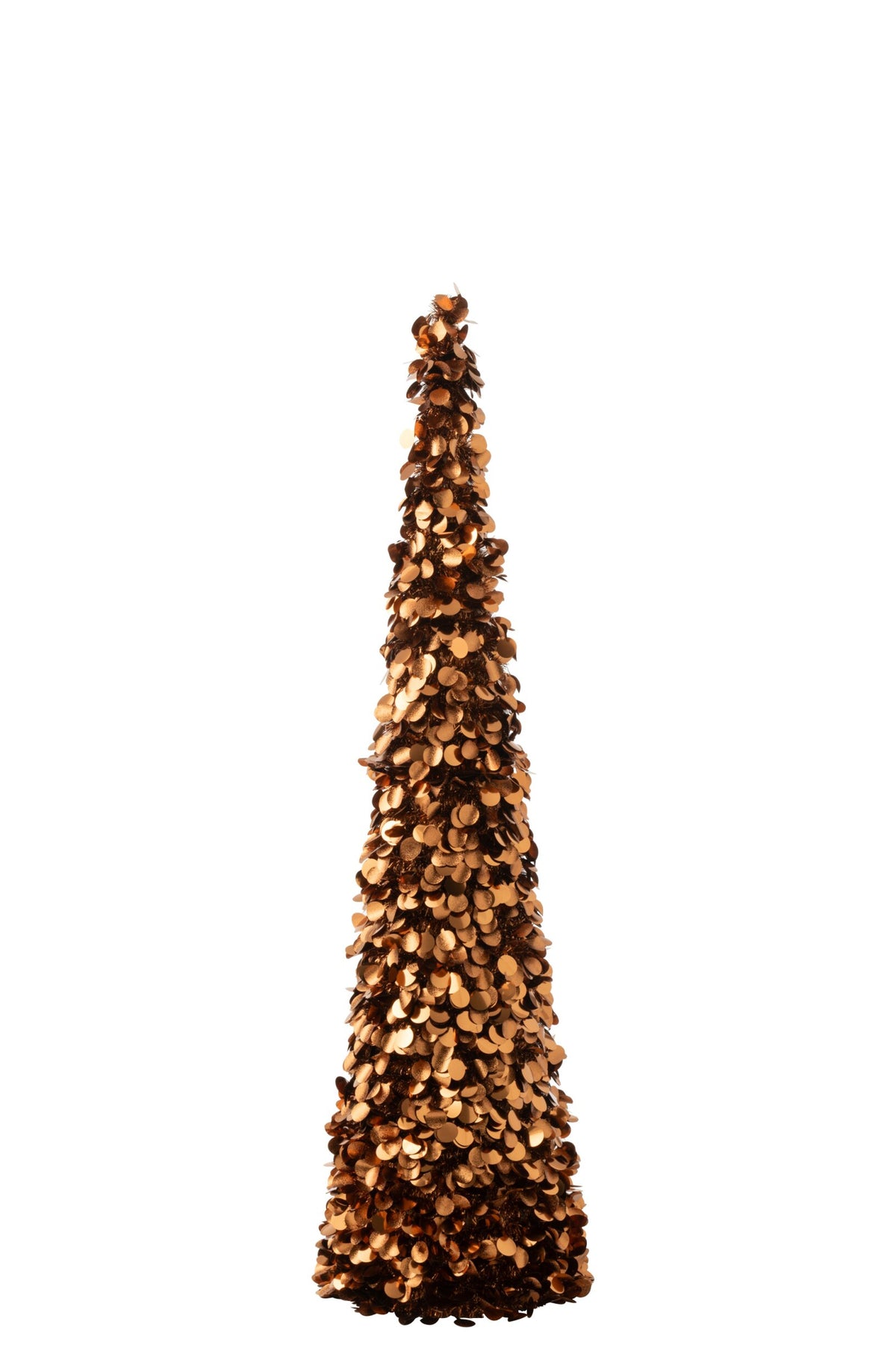 J-Line decoratieve kerstboom Sparkling bruin large 132,5 cm