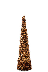 J-Line decoratieve kerstboom Sparkling bruin large 132,5 cm