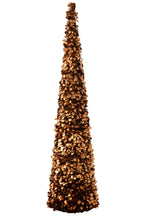 J-Line decoratieve kerstboom Sparkling polystyreen bruin extra large 180 cm