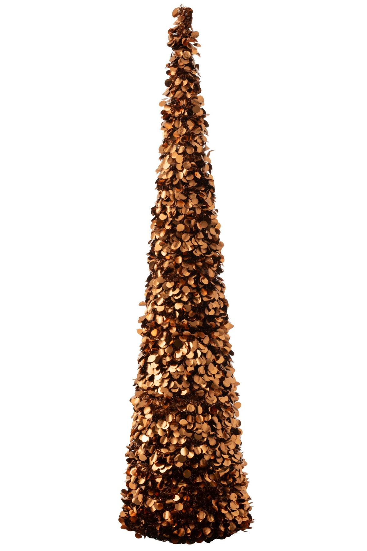 J-Line decoratieve kerstboom Sparkling polystyreen bruin extra large 180 cm