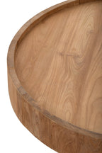 J-LINE SALONTAFEL ROND TEAKHOUT NATUREL