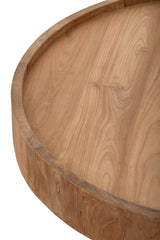 J-LINE SALONTAFEL ROND TEAKHOUT NATUREL