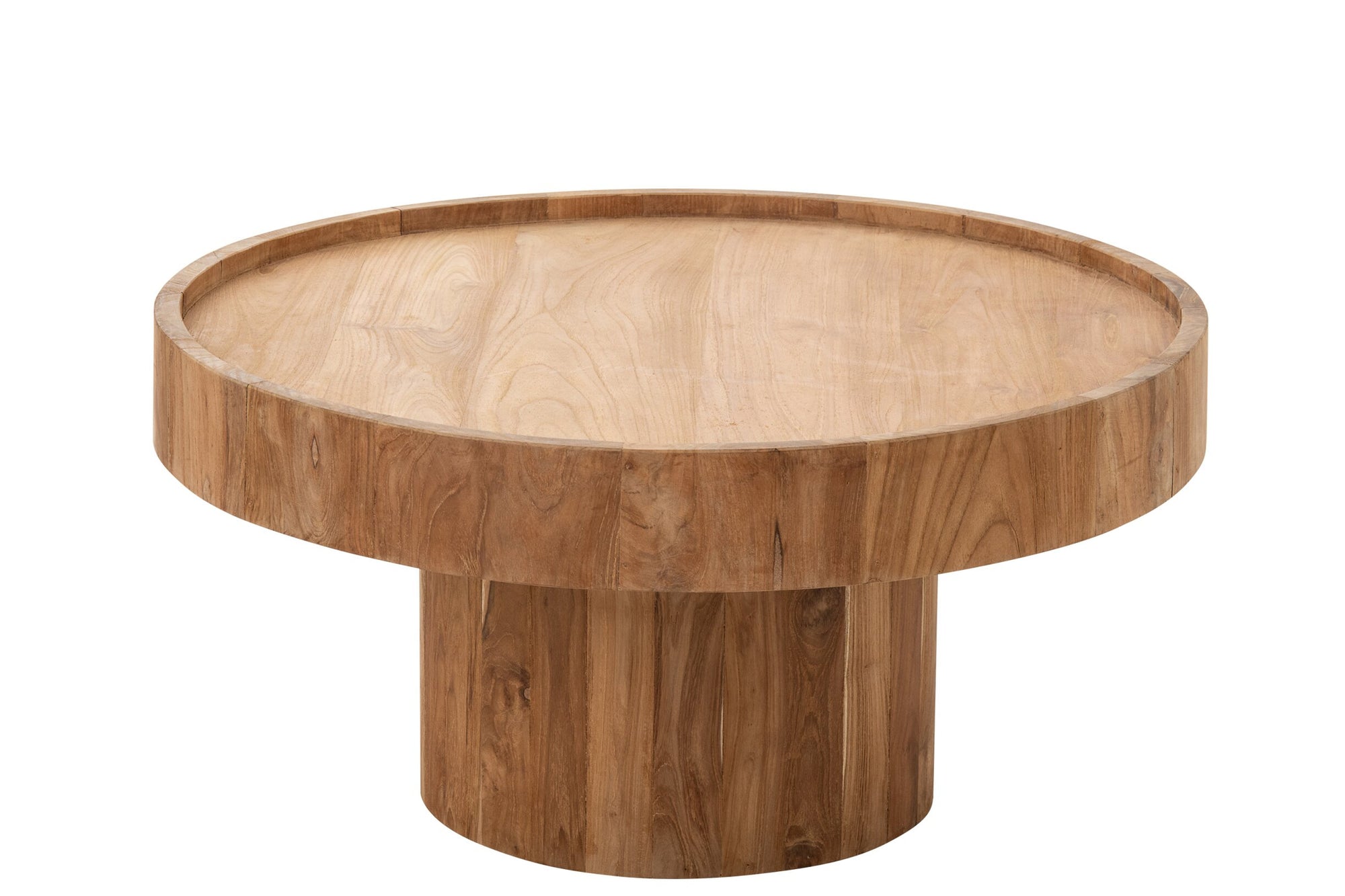 J-LINE SALONTAFEL ROND TEAKHOUT NATUREL