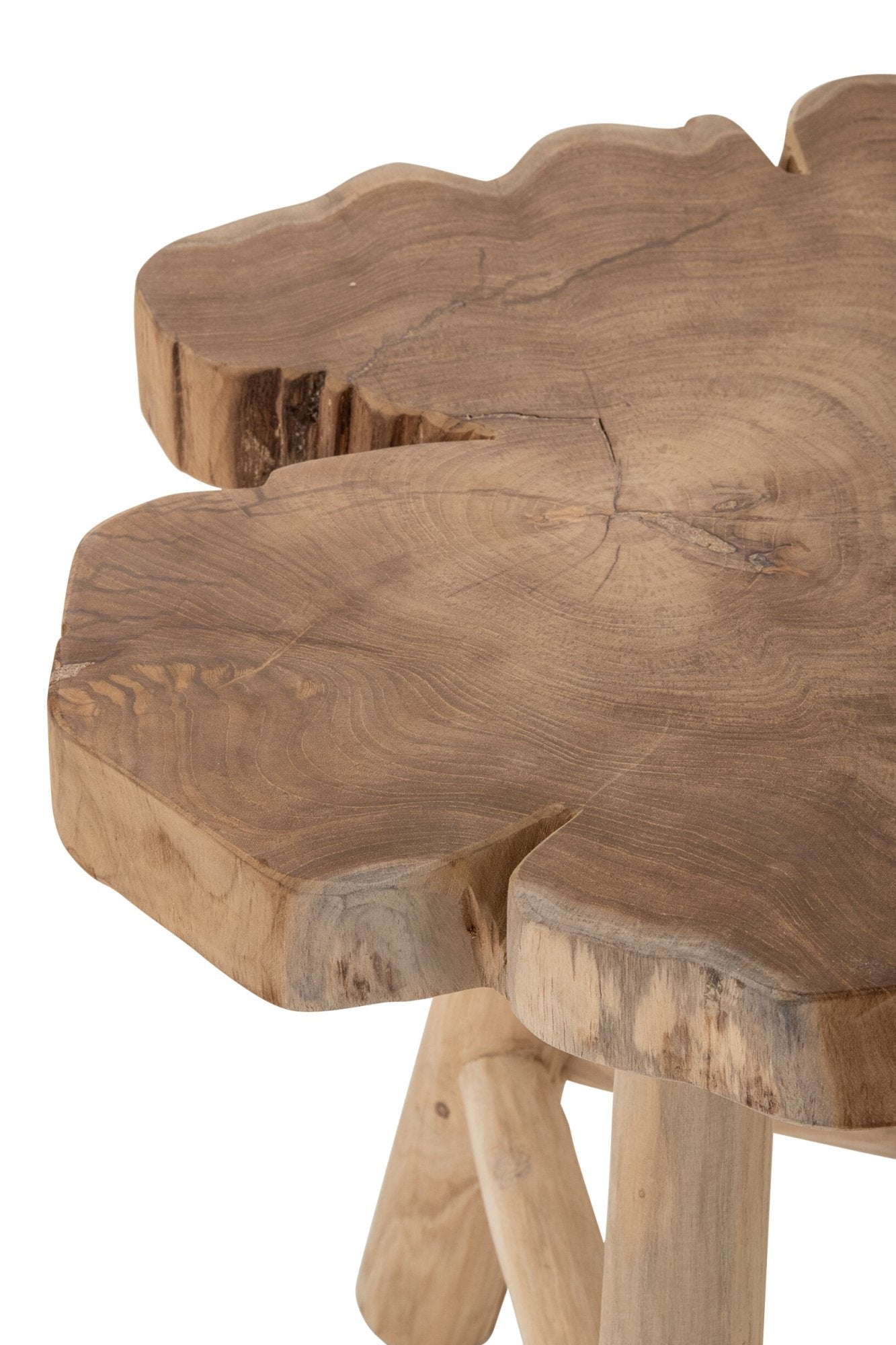 J-LINE SALONTAFEL TEAKHOUT NATUREL