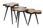 J-LINE SALONTAFEL TEAKHOUT NATUREL/ZWART