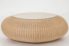 J-LINE SALONTAFEL OVAAL ROTAN NATUREL