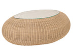 J-LINE SALONTAFEL OVAAL ROTAN NATUREL