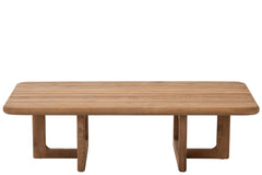J-LINE SALONTAFEL CAKRA RECHTHOEK TEAKHOUT NATUREL