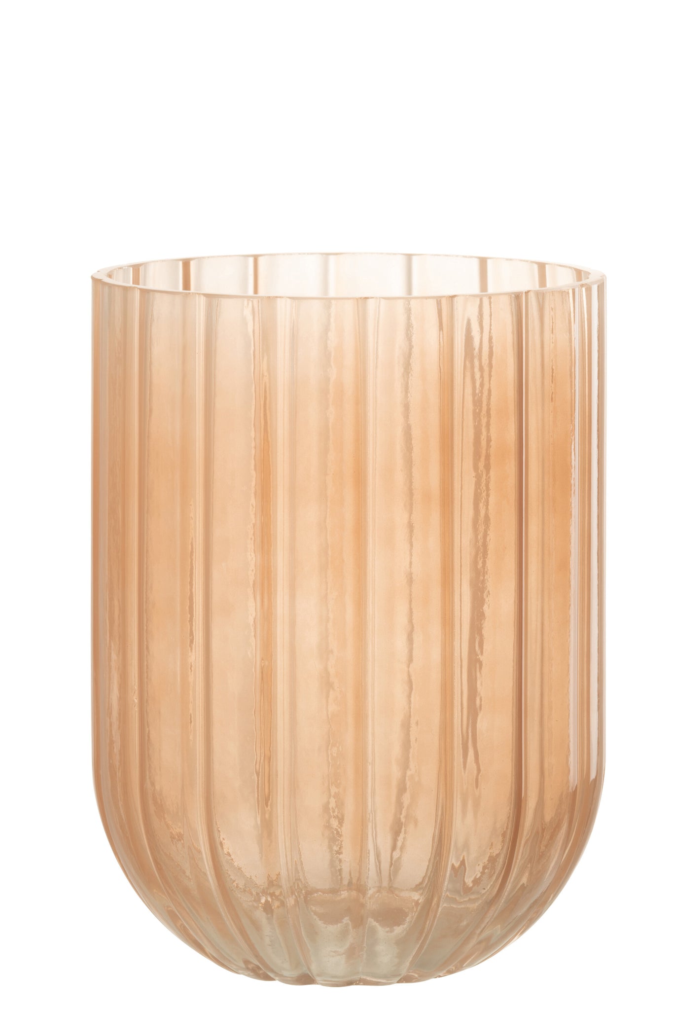J-LINE VAZE YONI – GLAS PERZIK MEDIUM - Tuincentrum Lopik