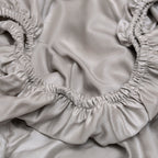 COCO & CICI TENCEL SATEEN HOESLAKEN TAUPE - 180X210X45