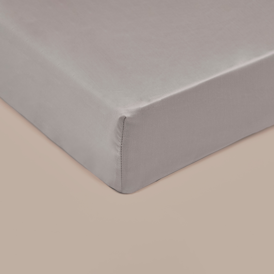 COCO & CICI TENCEL SATEEN HOESLAKEN TAUPE 200X210X35CM