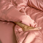 Coco & Cici - Tencel Sateen Hoeslaken 200 x 210 cm - 2 Persoons Beddengoed - Lyocell - Elastiek Rondom - Terra Roze - Extra Zacht - Tuincentrum Lopik