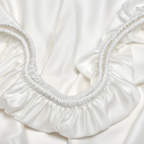 COCO & CICI TENCEL SATEEN HOESLAKEN OFF WHITE TOPPER 200 × 220 × 10 CM