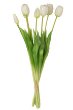J-LINE BOUQUET TULIPS 7PIECES PU WHITE LARGE - Tuincentrum Lopik