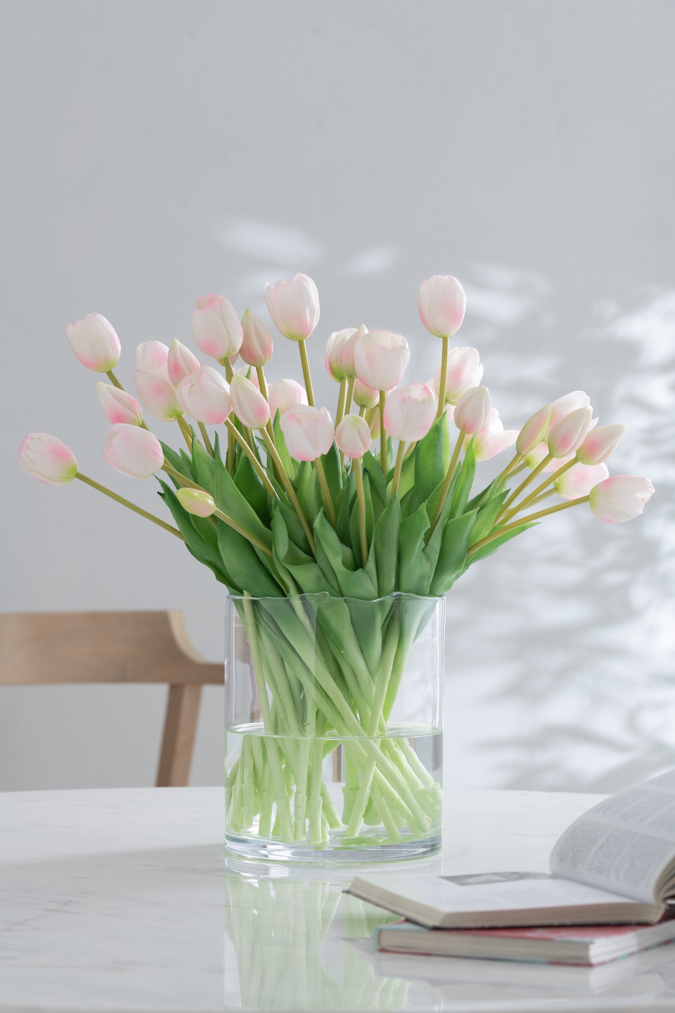 J-LINE BOUQUET TULIPS 7PIECES PU SOFT PINK SMALL - Tuincentrum Lopik