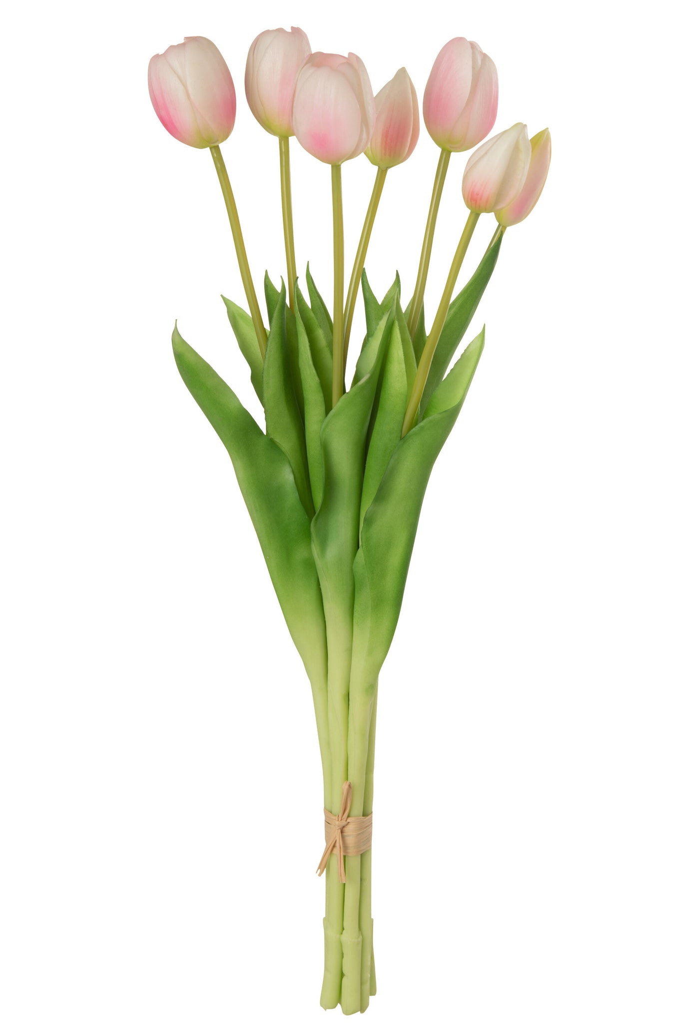 J-LINE BOUQUET TULIPS 7PIECES PU SOFT PINK LARGE - Tuincentrum Lopik