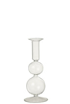 J-LINE KAARSENHOUDER 2 ORBS GLAS TRANSPARANT GROOT - Tuincentrum Lopik