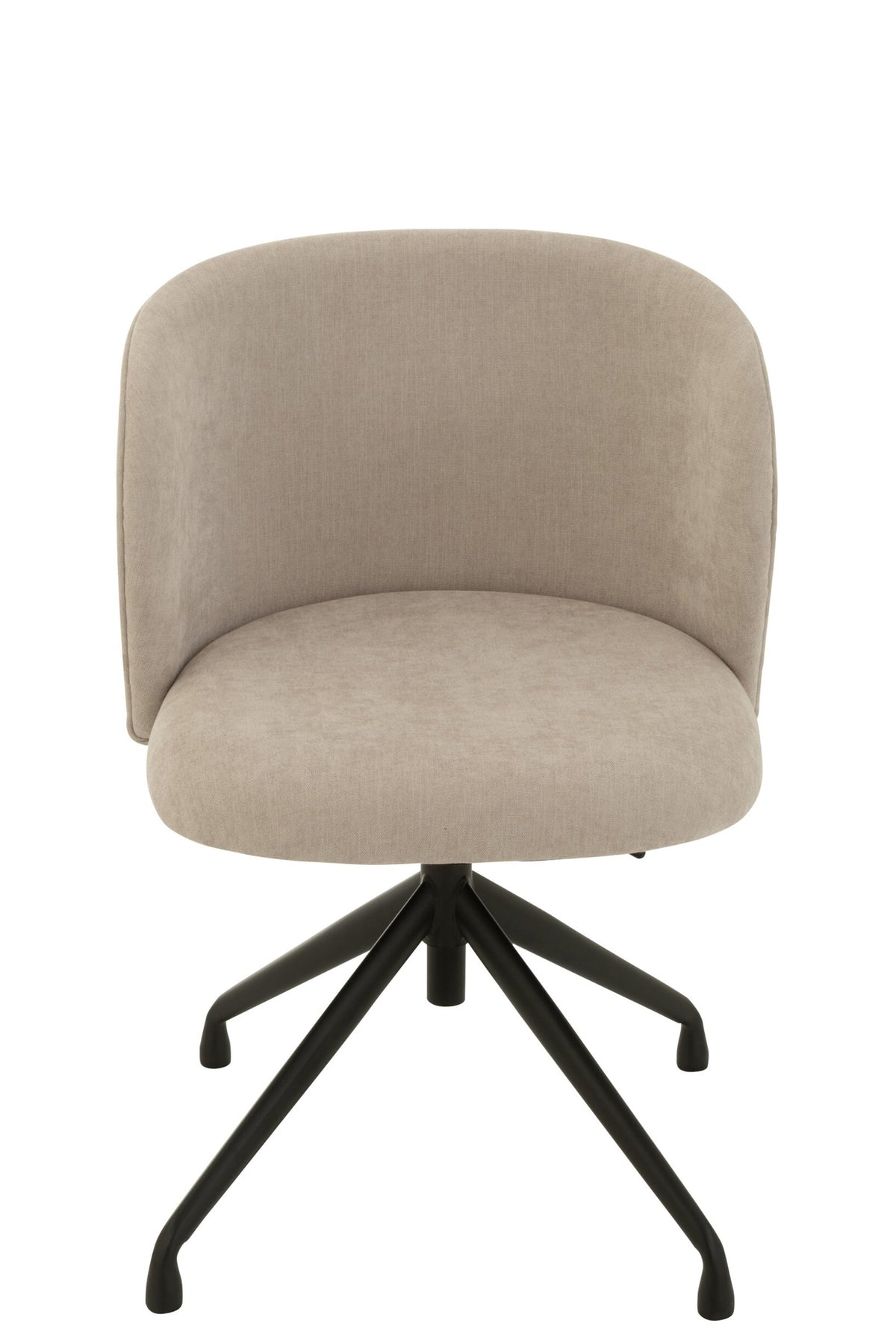Stoel draaibaar en in hoogte verstelbaar, textiel beige