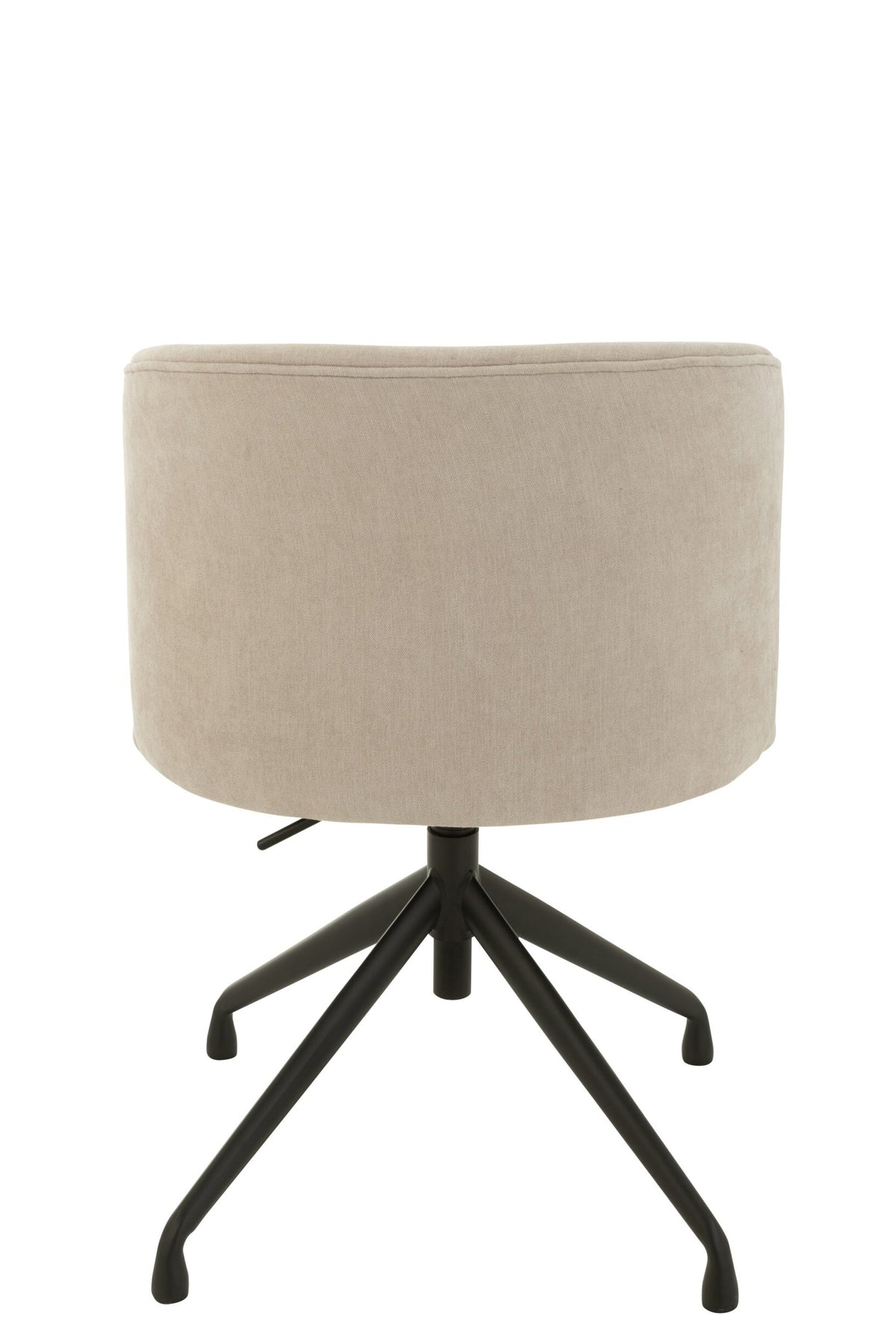 Stoel draaibaar en in hoogte verstelbaar, textiel beige