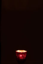 Tealight Holder Heptagone Glass Red - Tuincentrum Lopik