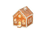 J-Line gingerbread huis ster resin bruin medium 17,5 cm